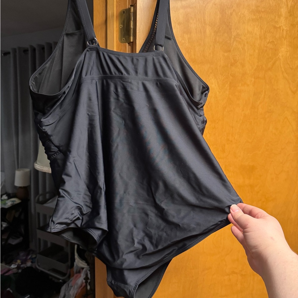 3X one piece black swimsuit - Picture 3 of 3